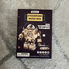 Open-Box Robotime Rokr Series AM601 Orpheus Steampunk Music Box Model