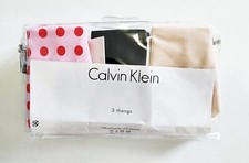 Calvin Klein Invisibles Thong Panty Underwear 3 Pack Multi QD3558 Sz XL - NWT