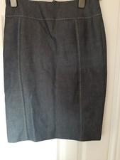 Blauer Bleistiftrock für Damen von M&S 10 (1984B)