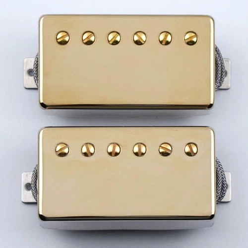 ALNICO 2 57 Classic/57+ Guitar Humbucker Pickups Bridge&Neck GOLD Fit Gibson