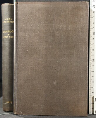 JOURNAL 1952-1955. VOL 1. GUITTON JEANS. PLON.