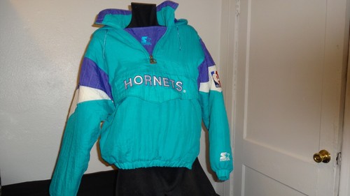 Starter CHARLOTTE HORNETS Jacket Size Large Child Vintage Original 80s - Picture 2 of 15