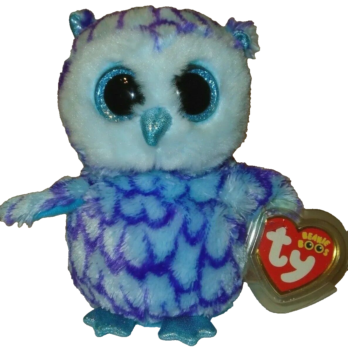 Ty Beanie Boos OSCAR the Blue Owl (6 Inch) NEW MWMTs Plush