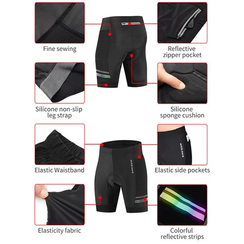 WOSAWE Radsport Trikot Team Fahrrad Trikot Radfahren Kleidung Rennrad Gel kurzes - Bild 4 von 23
