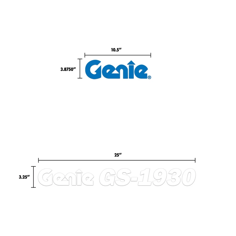 Kit Completo de Calcomanías para Genie GS-1930 Kit de Calcomanías Sicssor Lift Pegatinas ¡Hechas en EE. UU.! Foto 2 de 3