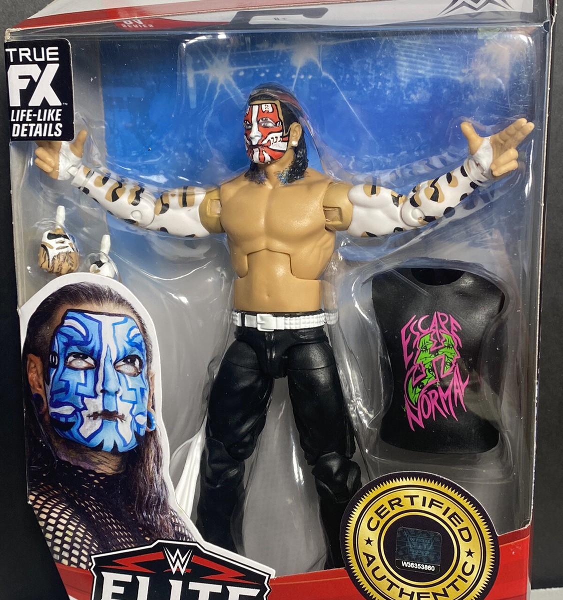 2021 WWE Elite Collection Series 84 Figure: JEFF HARDY (Red 2021 WWE Elite Collection Series 84 Figure: JEFF HARDY (Red