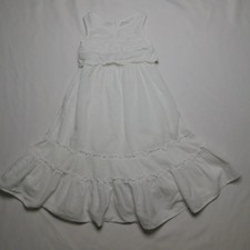 Cherokee Toddler Girls White Maxi Dress Size 3T Eyelet Lace Tiered Ruffle Summer