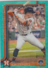 Zach Dezenzo 2025 Topps Chrome Logofractor #294 Baseball RC Aqua 071/199 Astros