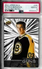 2024/25 UD PATRICE BERGERON RENEWED YOUNG GUNS OUTBURST PARALLEL RC PSA 10 GM