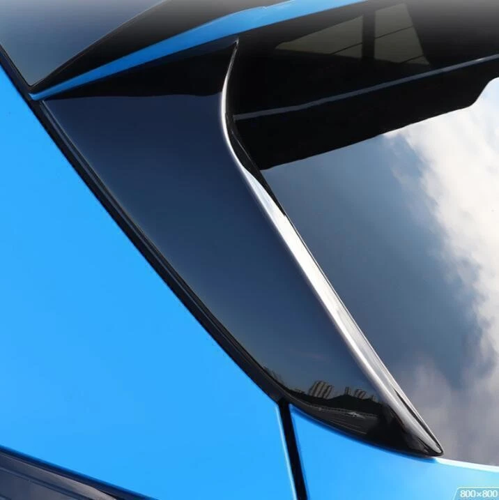 Para Subaru Crosstrek 2024+ Negro Ventana Trasera Alerón Lateral Cubierta Ala Tapicería A Foto 4 de 4