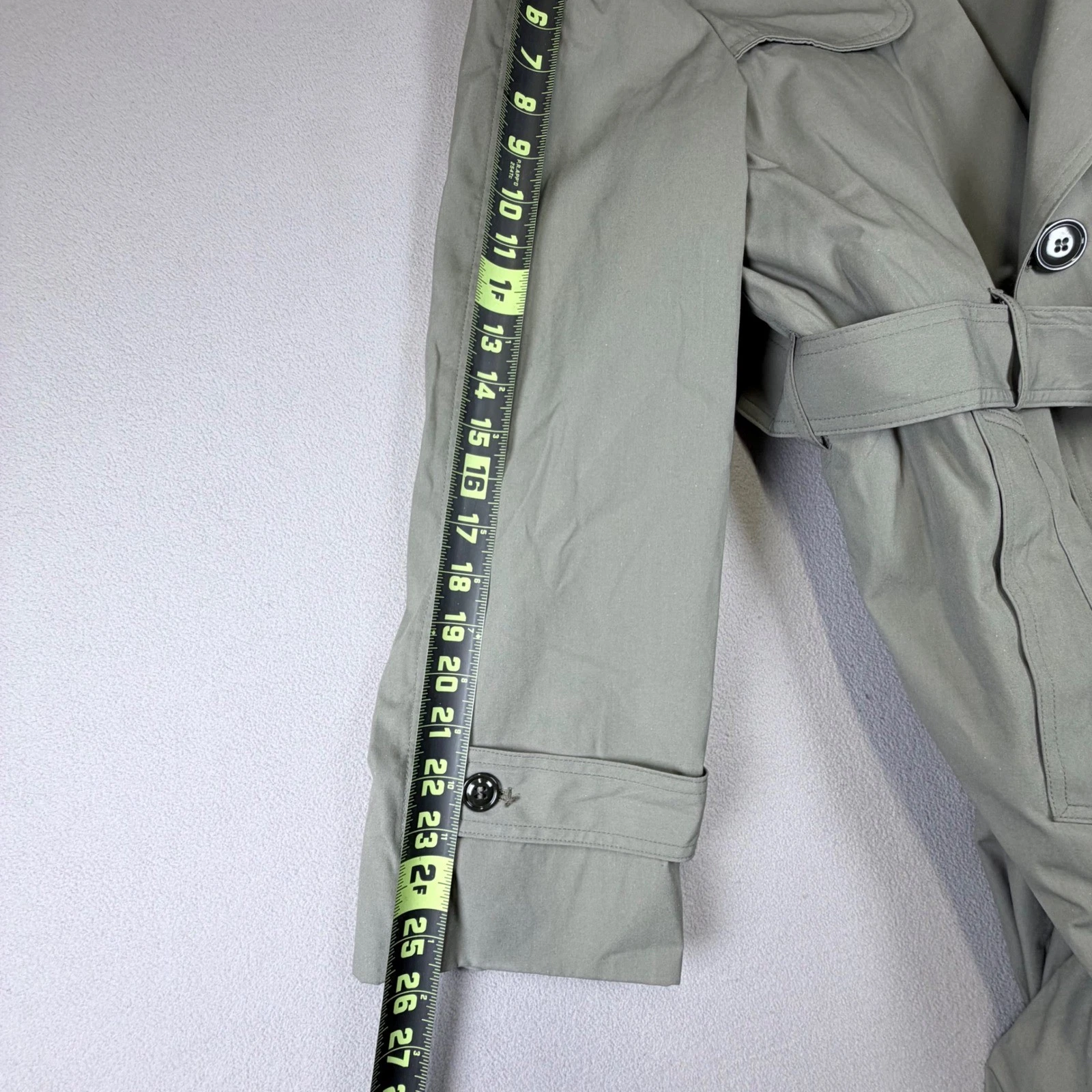 DSCP Trench Coat Men L Gray NEW All Weather Marine Coat Valor Collection image 4