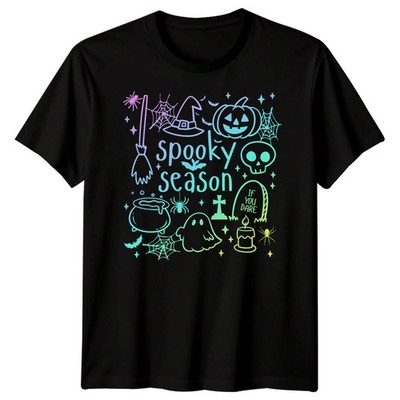 Spooky Season If You Dare Halloween Holidays Herren T-Shirt Damen Tee...