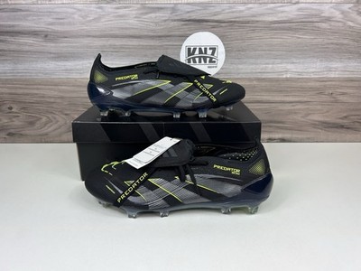 Adidas PREDATOR ELITE FT FG Black Carbon Lemon Soccer Cleats