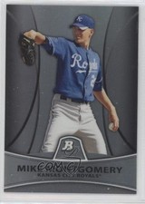 2010 Bowman Platinum Prospects Thin Stock Refractor 158/999 Mike Montgomery 00q0