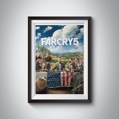 Far Cry 5 Gaming Gamer A4 Poster Spielzimmer Wandbild Kunstdruck