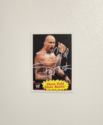 2012 Stone Cold Steve Austin Auto Card #54 Topps Heritage WWE  