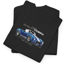 Shelby Cobra T-Shirt, Classic American Sports Car Graphic Tee Gift for Men & Wom