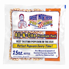 Movie Theater Style 12-Count Popcorn Packs-Pre-Measured 2.5 Ounce All-in-One ...