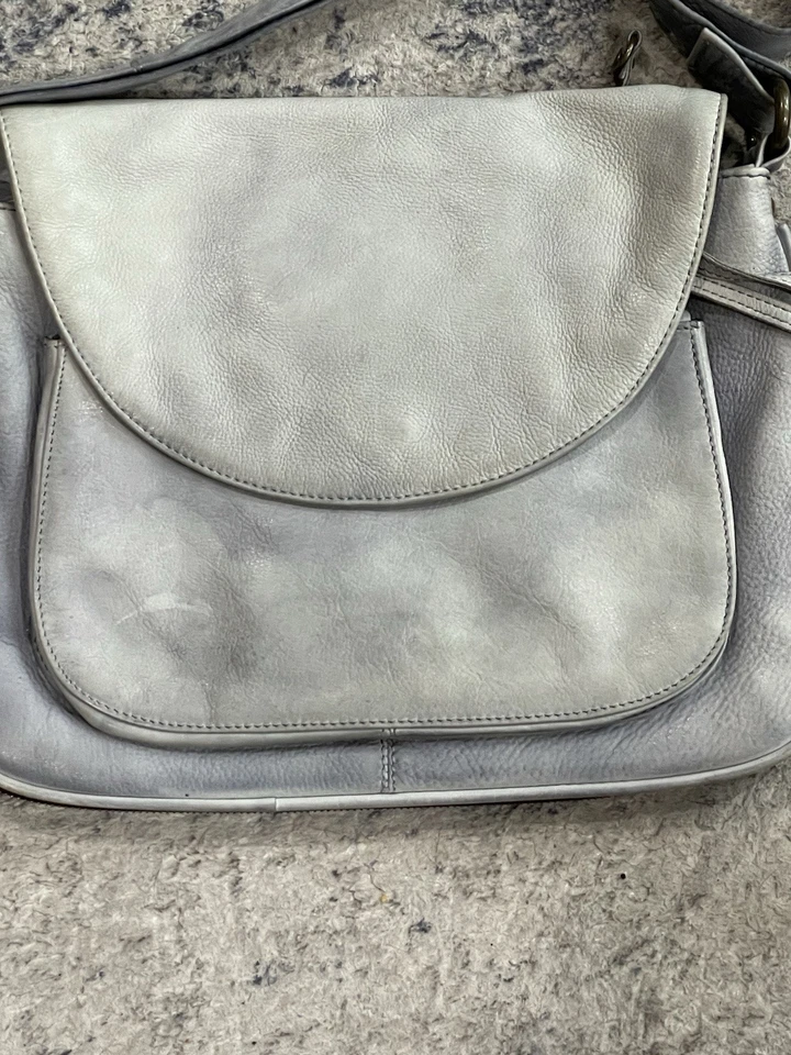 Bolso Bandolera Latico EE. UU. Cuero Azul Suave Envejecido Estilo Multi Bolsillo Cartera Foto 2 de 4