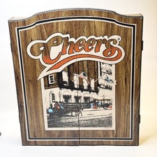 Cheers Dartboard Cabinet with Halex Double Sided Board