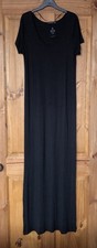 Atmosphere long black jersey scoop neck maxi dress 10