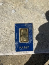 PAMP Suisse 1 oz Gold Bar 999.9 Fine with Certificate 5000.00 per troy oz