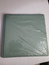 Creative Memories 12x12 orig Album in Sage w/ Silver Trim  NATURAL pages NEW