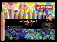 1-40X Stabilo Multitalentstift Woody 3 In 1, 10Er Kartonetui Arty Bis 35% Rabatt