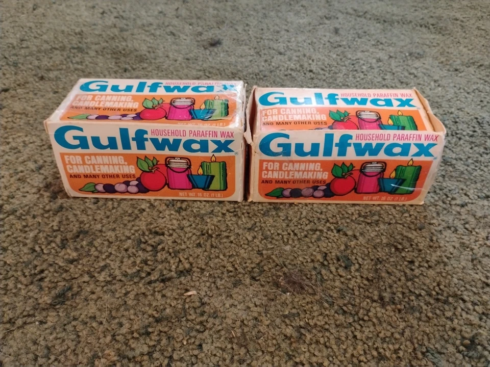 Vintage Gulfwax Paraffin Wax 2 Box One Has 4 Blocks One Has 1 Block And Partial - Image 4 of 4