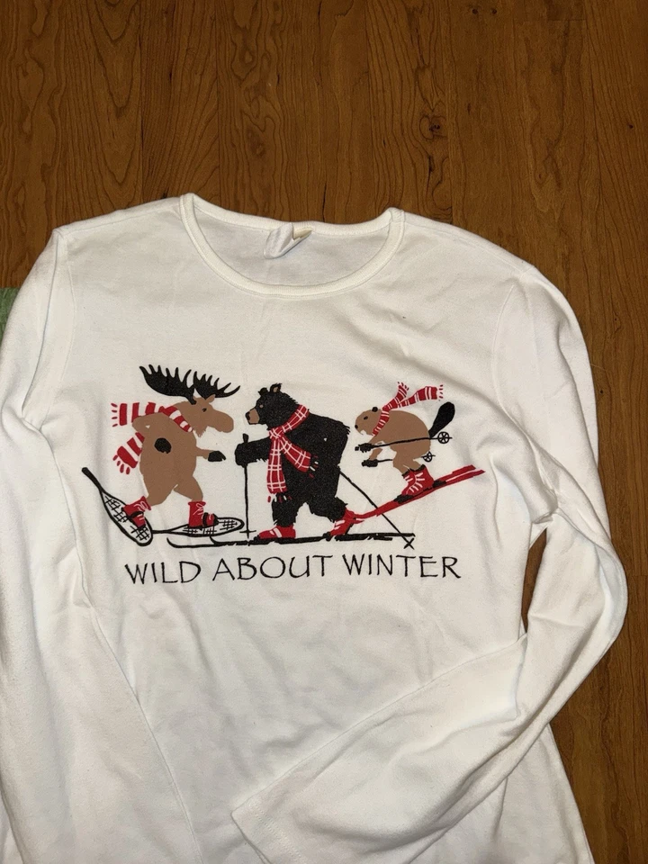 Hatley Conjunto de Pijama de Dos Piezas para Mujer Invierno Esquí Animales MD Dos Piezas Foto 3 de 4