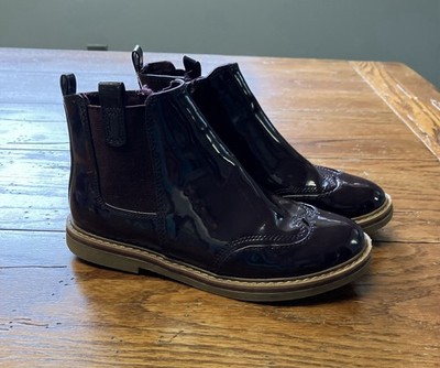 Zara Girls US 3 EU 34 Purple Shiny Boots