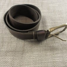 American Bison 100 Genuine Leather Dark Brown Leather Belt-Size 36