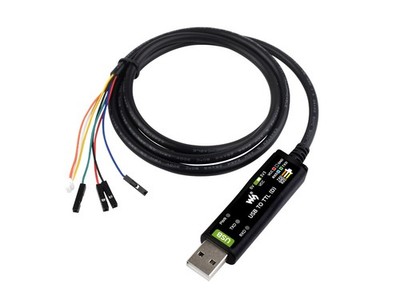 Waveshare USB zu TTL Kabel D, FT232RNL, UART-Konverter, USB-A, 4-Pin, SH1.0