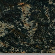 1 Yard Cut of Lunn Fabric Dot Explosion Batik 100 Cotton 2794 Ebony Black Rust