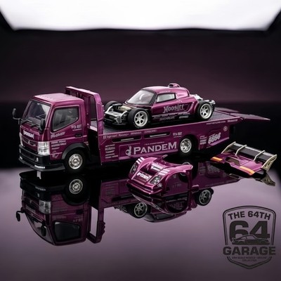 POP RACE XCARTOYS 1/64 PANDEM Elise Fuso Truck Purple 2026 HEC