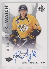 2016-17 SP Authentic Future Watch Auto 599/999 Pontus Aberg #128 Auto g3b