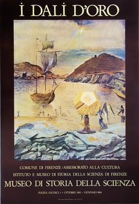 Salvador DALI: Die Ankunft In Amerika - Original Signiertes Plakat