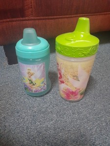 disney tinkerbell set of 2 sippy cups