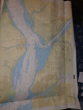 3 Nautical Admiralty Charts 2036, 2037, 2038 The Solent and Southampton waters