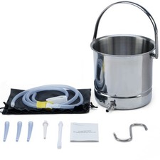 Coffee Enema Kit for Colon Cleansing - Stainless Steel Home Enema Bucket