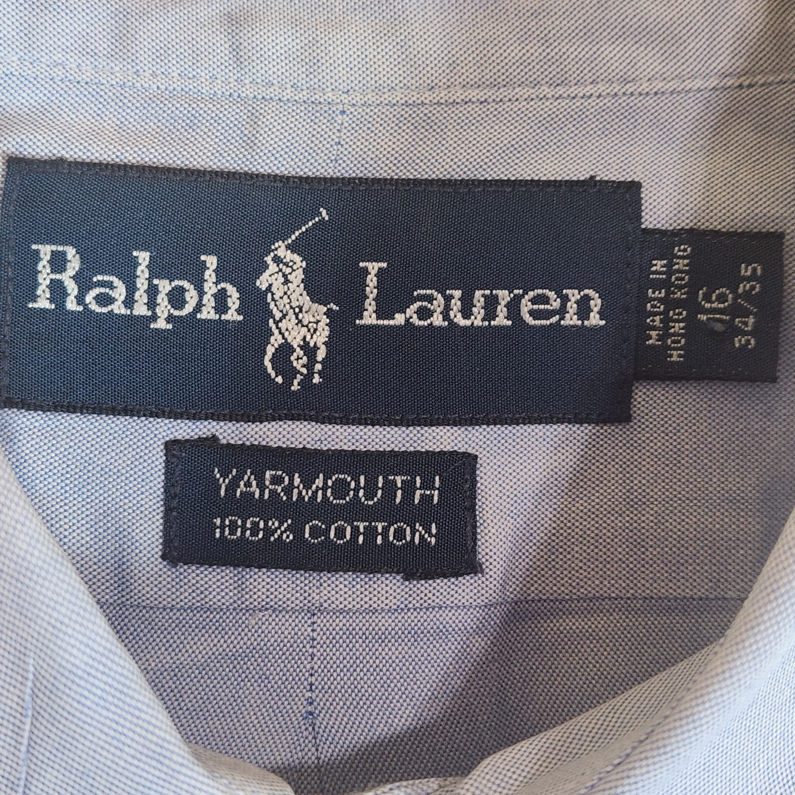 Camicia Ralph Lauren classica blu Yarmouth Oxford colorata pony abbottonata uomo 16