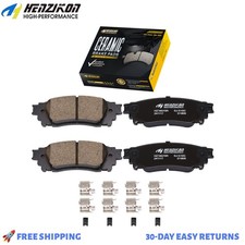 Rear Ceramic Brake Pads W/Hardware for 2022 2023 2024 Toyota Corolla Cross 2.0L