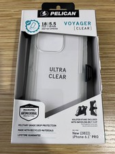 Pelican Voyager Clear MagSafe Case w/ Holster Clip for Apple iPhone 14 Pro