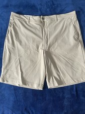 Member s Mark Men s Benton Performance Shorts Size 40 Khaki Chino Tan NWT