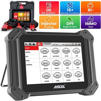 ANCEL V6 Full System OBD2 Diagnostic Scanner ECU Coding Active Test 15 Resets