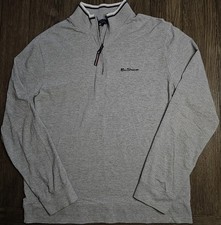 Mens Original Ben Sherman Lightweight 1/4 Zip Sweatshirt Size Large