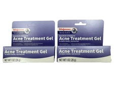 2 PACK Acne Treatment Gel Maximum Strength 10% Benzoyl Peroxide 1 oz Walgreens