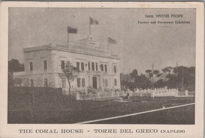 Coral House Factory Vincenzo Piscopo Torre del Greco Naples Italy 1930s Postcard