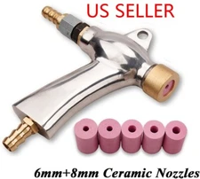 Sandblaster Gun Air Sand Blasting Ceramic Nozzles Kit for Sandblaster Cabinet