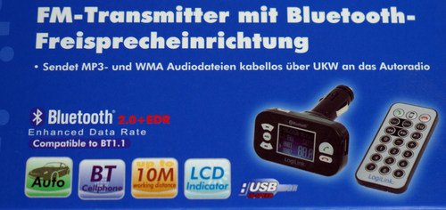 LogiLink FM-Transmitter NEU mit Bluetooth-Freisprecheinrichtung für KFZ - Bild 2 von 4